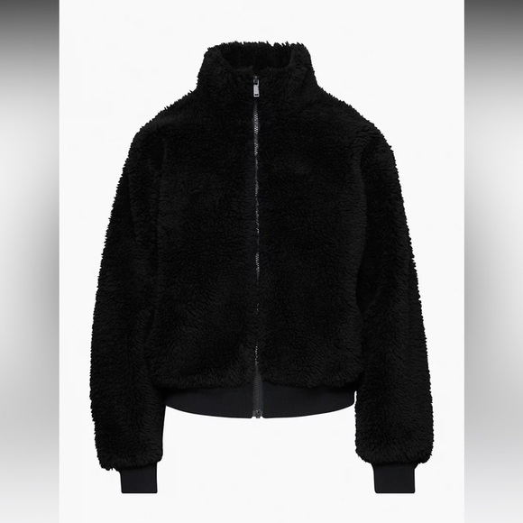 Aritzia Black Fleece Jacket - Picture 11 of 12